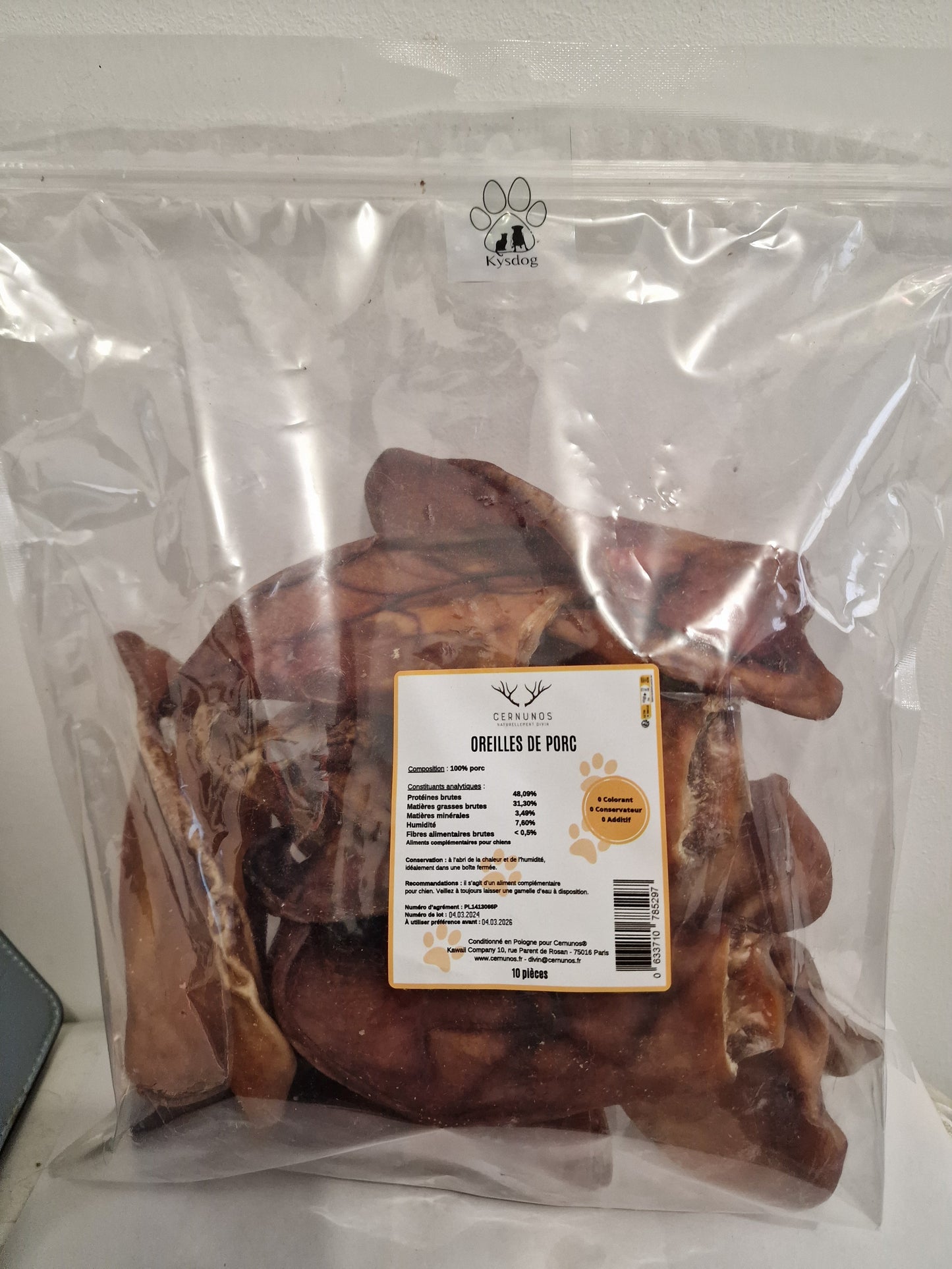 Oreille de porc 10 pièces