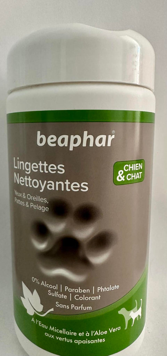 Lingettes nettoyantes BEAPHAR (x100)