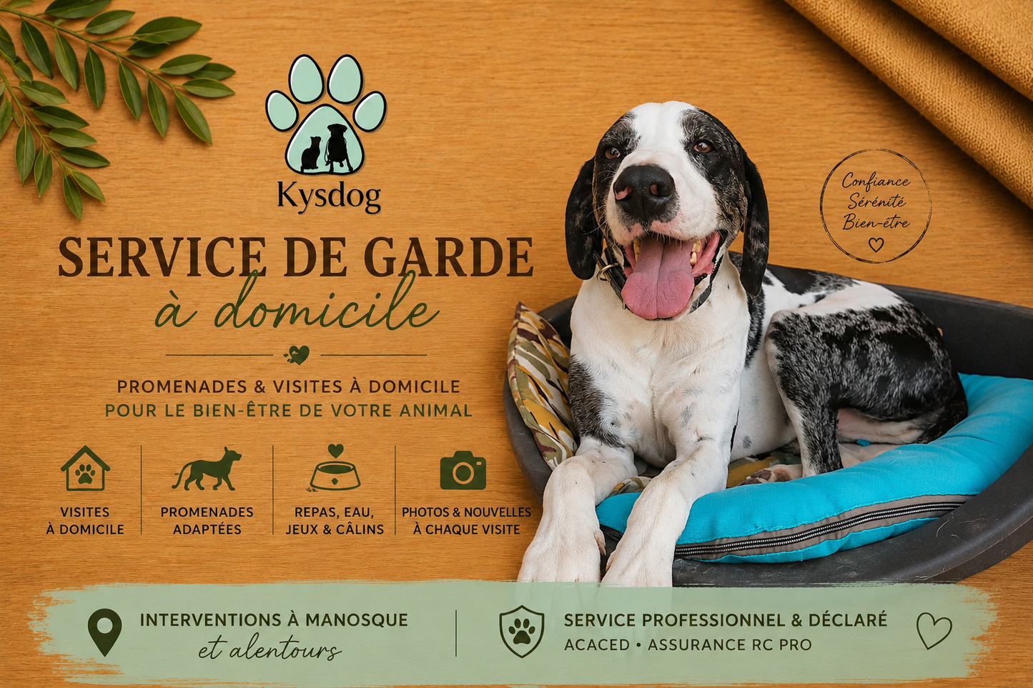 Garde de chien à votre domicile